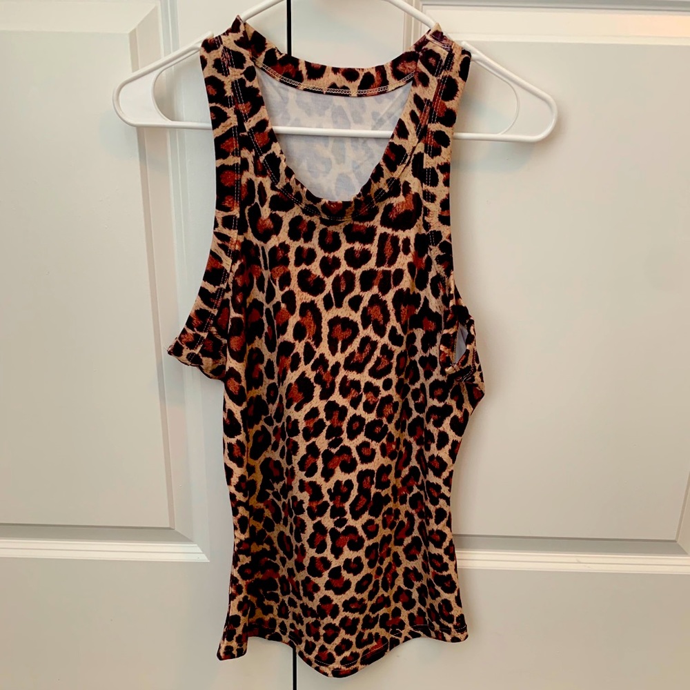 Leopard Sleeveless tank